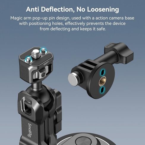 SMALLRIG Triple Magnetic Camera Mount for Gopro, Car Camera Mount Outside for Action Cameras, with Anti Deflection Pin Ball Head 4468 in Saudi Arabia