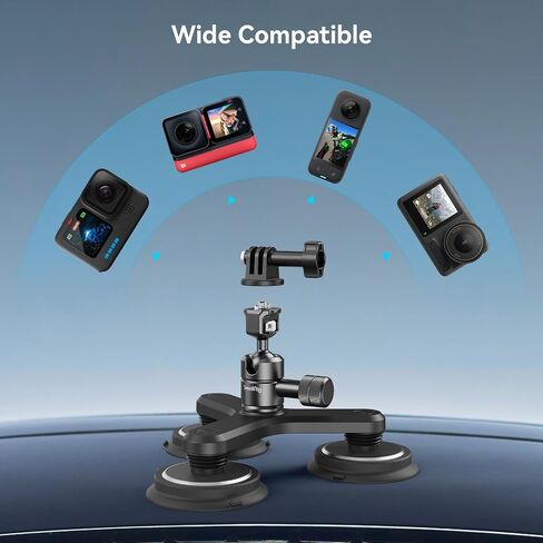 SMALLRIG Triple Magnetic Camera Mount for Gopro, Car Camera Mount Outside for Action Cameras, with Anti Deflection Pin Ball Head 4468 in Saudi Arabia
