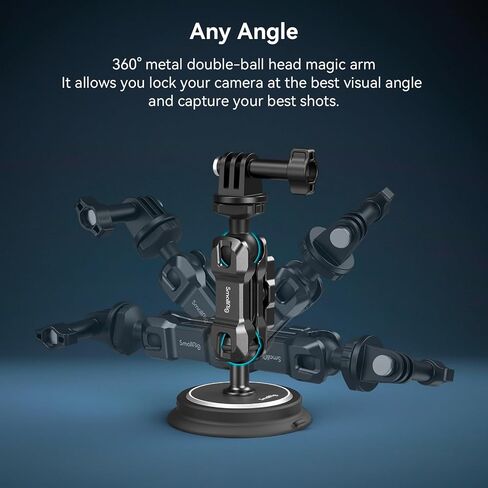 SMALLRIG Triple Magnetic Camera Mount for Gopro, Car Camera Mount Outside for Action Cameras, with Anti Deflection Pin Ball Head 4468 in Saudi Arabia