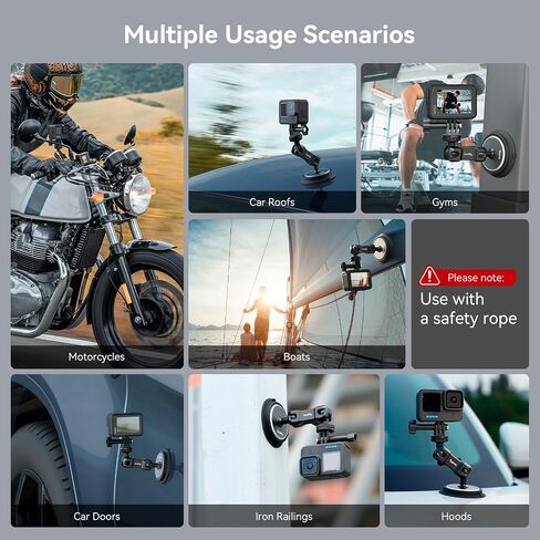 SMALLRIG Triple Magnetic Camera Mount for Gopro, Car Camera Mount Outside for Action Cameras, with Anti Deflection Pin Ball Head 4468 in Saudi Arabia