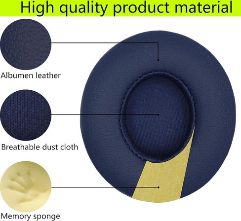 Replacement Ear Pads Compatible with Beats Solo 2.0 Solo 3.0 Wireless Headphones Soft Comfort Protein Leather Memory Foam Resilient（Black Flower in Kuwait