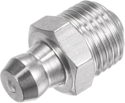 uxcell 304 Stainless Steel Straight Grease Fitting M6 x 1mm Thread Hydraulic Grease Fitting Accessories, 15Pcs in Saudi Arabia