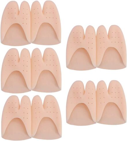 5 Pairs Ballet Dance Shoe Toe Pouches Pads Silicone Soft Toe Protector for Ballet Point Shoes Toe in Saudi Arabia
