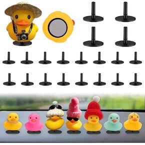 40pcs Duck Plug, Rubber Duck Mount, Flock Locker Rubber Duck Holder Dashboard for Jeep Dash & Fixed Display, Gift for Jeep Lover, (Rubber Duck Excluded) Double-Sided Stickers Included (40pcs)…