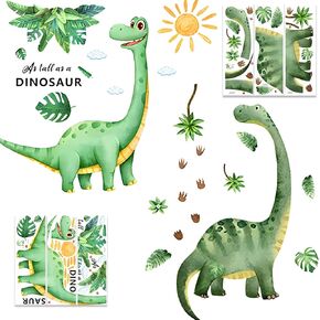 قطعتان من ملصقات الحائط لديكور غرفة الأولاد على شكل ديناصور، ملصق حائط كبير ببصمة قدم الديناصور للمنزل، وحضانة الأطفال، وغرفة نوم الأطفال، وغرفة الأطفال الصغار، وغرفة المعيشة in Kuwait