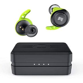 Monster Champion Wireless Earbuds, IPX8 Waterproof Sports Headphones with aptX Deep Bass, CVC 8.0 Call Noise Cancellation, Bluetooth 5.0, Type C Fast Charge, 100Hrs Charging Case