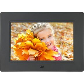 Digital Picture Frame with Remote Control-7 INCH Digital Photo Frames Support Background Music,4 Windows Display,Multi-Slideshow,USB/SD Card for Electronic Picture Frame