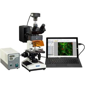 OMAX 40X-2500X 18MP USB 3.0 Digital EPI-Fluorescence Trinocular Compound Biological Lab Microscope