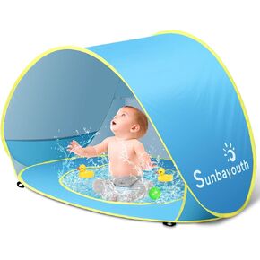 Baby Pool Tent, UV Protection Infant Pop Up Sun Shelters Shade