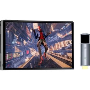 PeakDo 7 inch 60Hz Streaming Gaming Handheld, 0 Latency 100ft Wireless Game Console Monitor Touchscreen with Controller for PC,Xbox,PS5/4,Switch(V3 SE)