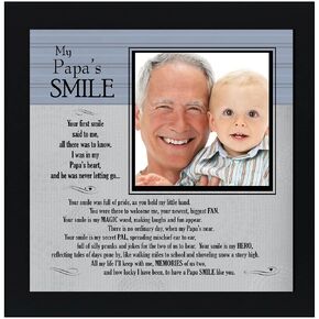 The Grandparent Gift My Papa's Smile Frame