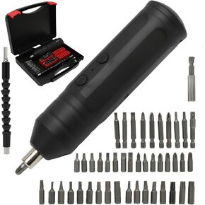 45pcs Cordless Mini Electric Screwdriver and Drill Set, 3.6v Rechargeable Screwdrivers Set, 3N.M Professional Battery Screwdriver, for Furniture/Electrical Repairs
