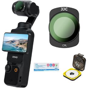JJC Osmo Pocket 3 Magnetic CPL Filters, Polarizer Polarizing Filter for DJI Osmo Pocket 3 Camera Combo, Multi Coated HD Optical Glass Filter with Wipe