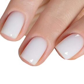 MEMEDA Gel Nail Polish, Soak Off LED Nail Lacquer, Milky White Nude Nail Polish, 0.5 fl oz