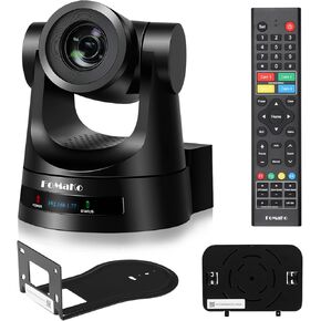 FoMaKo PTZ Camera 30x Optical Zoom HDMI AI Auto Tracking PoE 3G-SDI IP Live Streaming HDMI PTZ Camera for Church Worship Education Events vMix OBS Wirecast (FMK30SDI Pro Black)