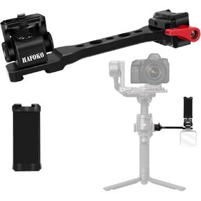 RS4 Gimbal Monitor Mount RS3 Phone Mount Extension Handle Metal with 1/4" Cold Shoe Phone Mount Compatible for DJI RS4/RS4 PRO/Ronin S3 /RS3 PRO/Ronin S3 Mini/RS2/RSC2 Gimbal Stabilize