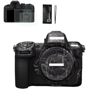 Camera Body Protective Film for Nikon Z8， Anti-Scratch Camera Skin Sticker include 2pcs Z8 screen protector and tools (Circuit Titanium)