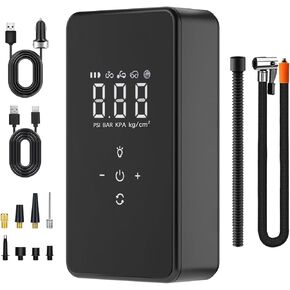 Air Pump Car Tire Inflator: Digital Tire Inflator Car Tire Pump Smart Air Pump Portable Car Air Compressor Auto Air Pump for Car Tires