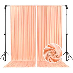 10 x 10 Feet Lake Green Backdrop Curtain for Partie, Background Curtains for Photoshoot, Birthday, Wedding, Halloween, Thanksgiving, Christmas, New Year Party Decorations 5Ft x 10Ft, 2 Panels