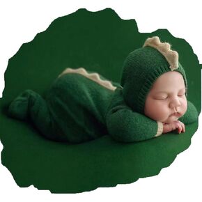 Ylsteed Newborn Photography Outfits Boy Girl Dinosaur Costume Set Newborn Photography Props Newborn Baby Boy Photo shoot Outfits Newborn Infant Rompers Boy Dinosaur Outfit Photo Props