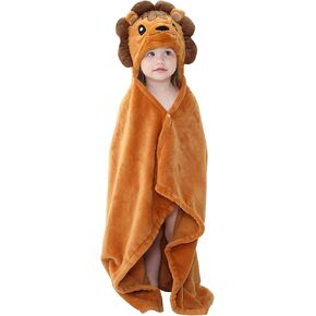 Baby Bath & Hooded Towels Kid Wearable Hoodie Blanket Baby Towels with Hood Soft Cozy Flannel Toddler Bath Towel Gifts for Boys Girls(Rabbit 50 * 40)