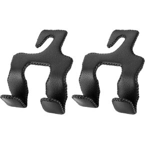 Car Hooks for Purses and Bags,Car Purse Holder Upgraded 2 in 1 Durable Hanger Leather Headrest Hook Car Back Seat Organizer Storage for Purse Car Interior Accessories,1-Pack,Beige