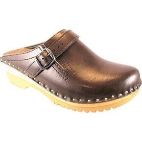 Women's Båstad Raphael Leather Clog, Cola Brown Leather, 42 EU (12 US)