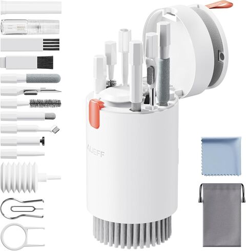 Aijeff Cleaning Kit for iPhone, Airpods, iPad, MacBook, Mac, Keyboard Cleaner with Multifunctional Cleaning Tool for Laptop, Camera, Screen Cleaner Kit with Spray and Microfiber Cloth in Saudi Arabia