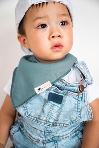 MAGNETIC Bandana Drool Bib 5-pack | Magnetic Closure- Safe, Easy, Chic Magnetic Teething Bib in Saudi Arabia