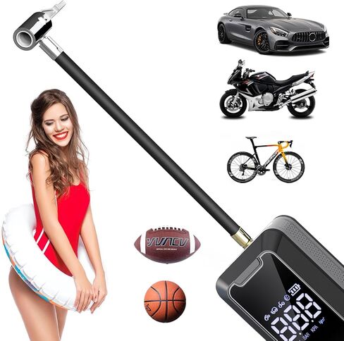 Au Accessory 360-Degree Swivel Tire Inflator Hose Adapter with Lock-On Air Hose - Universal Fit for All Tire Pumps in Saudi Arabia