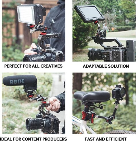 IFOOTAGE Magic Arm Clamp MA3-4, 7 Inches Adjustable Friction Power Articulating Magic Arm with 1/4" and 3/8" Thread Screw for DSLR Camera Rig/LCD Monitor/LED Lights in Saudi Arabia