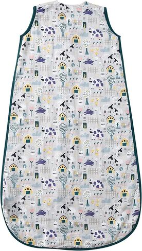 TADO MUSLIN Toddler Sleep Sack 2-4T, 0.5 TOG Lightweight Wearable Blanket for Baby, 100% Organic Cotton Muslin 4 Layers, Sleeveless Sleeping Bag, 2-Way YKK Zipper, OEKO-TEX Certified, Blue Star Moon in Saudi Arabia