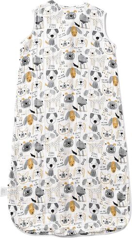 TADO MUSLIN Toddler Sleep Sack 2-4T, 0.5 TOG Lightweight Wearable Blanket for Baby, 100% Organic Cotton Muslin 4 Layers, Sleeveless Sleeping Bag, 2-Way YKK Zipper, OEKO-TEX Certified, Blue Star Moon in Saudi Arabia