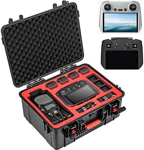حافظة صلبة مقاومة للماء/حقيبة حمل لطائرة DJI Mavic 3 Pro Drone، حقيبة تخزين جهاز إرسال DJI RC/RC Pro، ملحقات Mavic 3 Pro (متوافقة مع جهاز إرسال DJI RC/RC Pro) in Kuwait