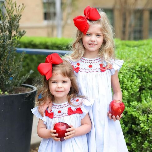 Hair Bows for Girls Alligator Clips Black White Grosgrain Ribbon Solid Color 4PCS Hair Accessories for Little Teen Toddler Girls Kids in Kuwait