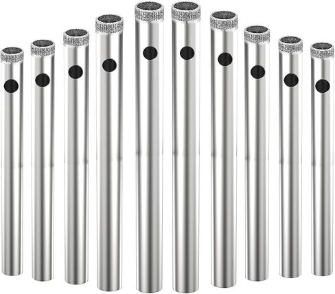 Aopin Diamond Drill Bits Core Drill Bits Hole Saw Kit 4mm(5/32inch) for Glass, Ceramics, Porcelain, Marble, Carbon Steel, 10Pcs in Saudi Arabia