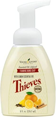 Young Living Thieves Foaming Hand Soap - 8 fl oz - Natural Cleansing and Protection for Your Hands - Plant-Based Cleanser - Essential Oil Infused Formula in Saudi Arabia