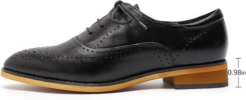 Mona flying Women's Leather Perforated Lace-up Oxfords Brogue Derby Shoes for Ladies in Saudi Arabia