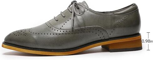 Mona flying Women's Leather Perforated Lace-up Oxfords Brogue Derby Shoes for Ladies in Saudi Arabia