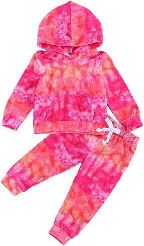 Kids Toddler Baby Girl Boy Dinosaur Outfit Hoodie Sweatshirt Top and Pants 2Pcs Clothes Set Sweatsuits Tracksuit in Saudi Arabia