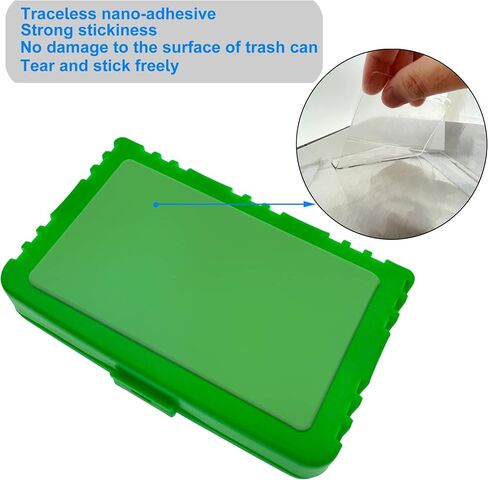 Trash Can Deodorizer Kit Stick-On Activated Carbon Odor Eliminator for Large Trash Cans, Indoor Kitchen Compost bins, Big Step or Touchless Sensor Garbage Cans (2 Green Kits) in Saudi Arabia