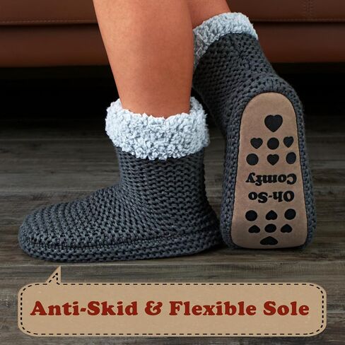 Women's Slipper Socks, Warm Fuzzy House Boots, Winter Fluffy Indoor Shoes, Cozy Christmas Gifts Unique in Kuwait