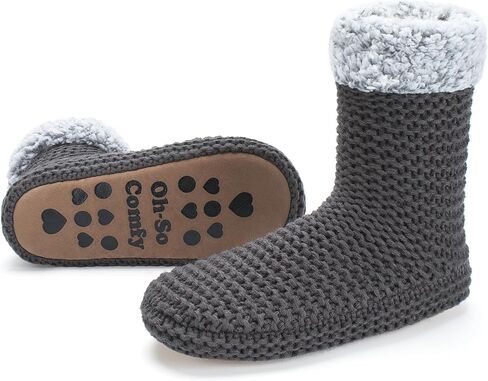 Women's Slipper Socks, Warm Fuzzy House Boots, Winter Fluffy Indoor Shoes, Cozy Christmas Gifts Unique in Kuwait