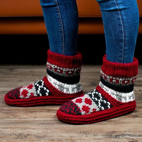 Women's Slipper Socks, Warm Fuzzy House Boots, Winter Fluffy Indoor Shoes, Cozy Christmas Gifts Unique in Kuwait