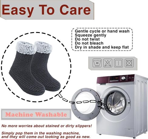 Women's Slipper Socks, Warm Fuzzy House Boots, Winter Fluffy Indoor Shoes, Cozy Christmas Gifts Unique in Kuwait