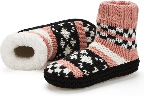 Women's Slipper Socks, Warm Fuzzy House Boots, Winter Fluffy Indoor Shoes, Cozy Christmas Gifts Unique in Kuwait