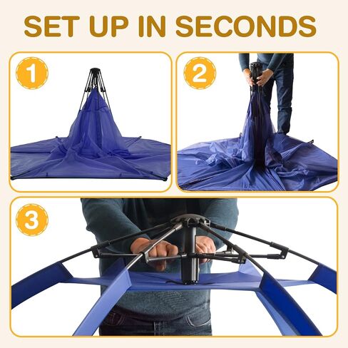 Alvantor Baby Playpen Play Yard Large Pop Up Playpen Foldable Play Tent Indoor & Outdoor Kids Tent Lightweight Safe Space Canopy for Infants Toddlers Pets 84"x84"x44"Navy in Saudi Arabia