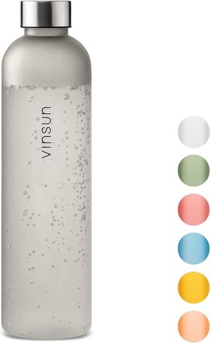 VINSUN Water Bottle 50oz Blue, Tritan, BPA Free, Leak Proof, Reusable, Carbonated, Lightweight Water Flask for Sports, Workout, Outdoor, School, Running, Travel, Work in Saudi Arabia