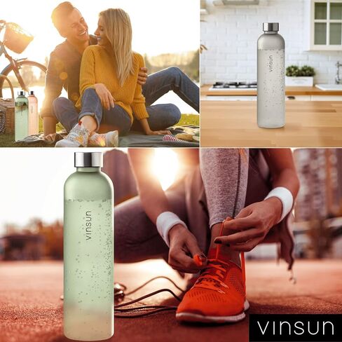 VINSUN Water Bottle 50oz Blue, Tritan, BPA Free, Leak Proof, Reusable, Carbonated, Lightweight Water Flask for Sports, Workout, Outdoor, School, Running, Travel, Work in Saudi Arabia