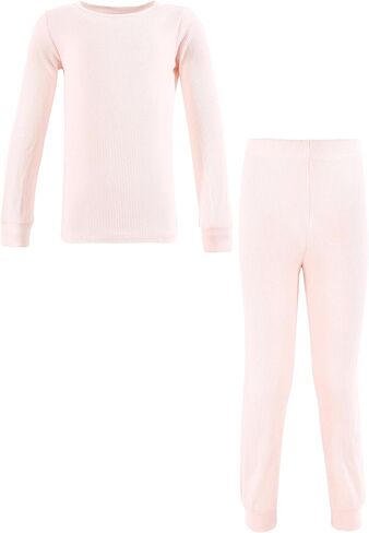 Hudson Baby Unisex Baby Thermal Long Underwear Set, Soft Pink in Kuwait